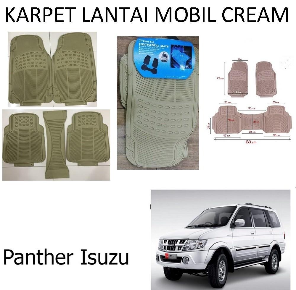 Karpet Mobil Panther / Car Carpet / Floor Mats Universal Warna Cream