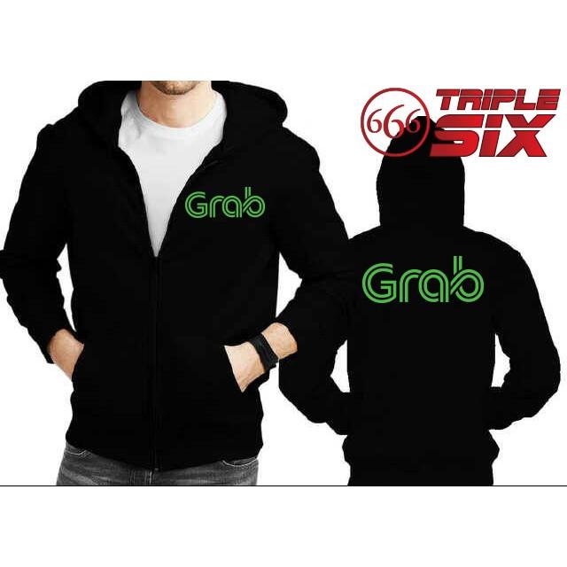 Jaket Hoodie Zipper Grab - Banyak Warna - H8hvfe