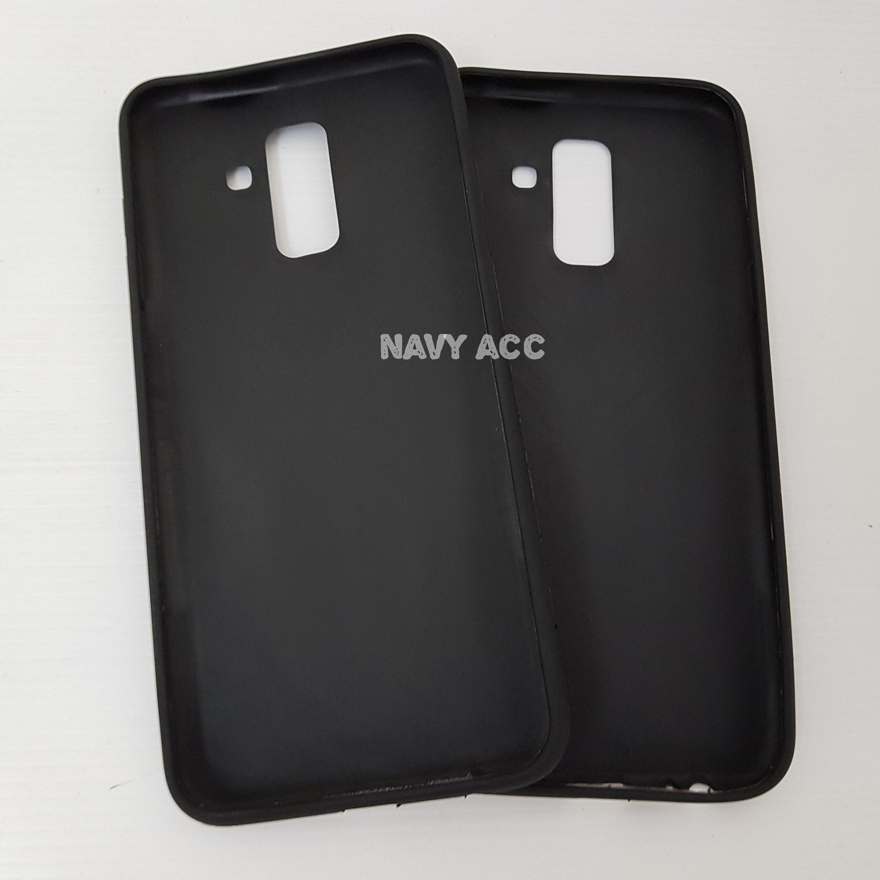 Case Samsung A6 Plus - Softcase SILICON THIN Doff BLACK MATTE A6 Plus - 2 ...