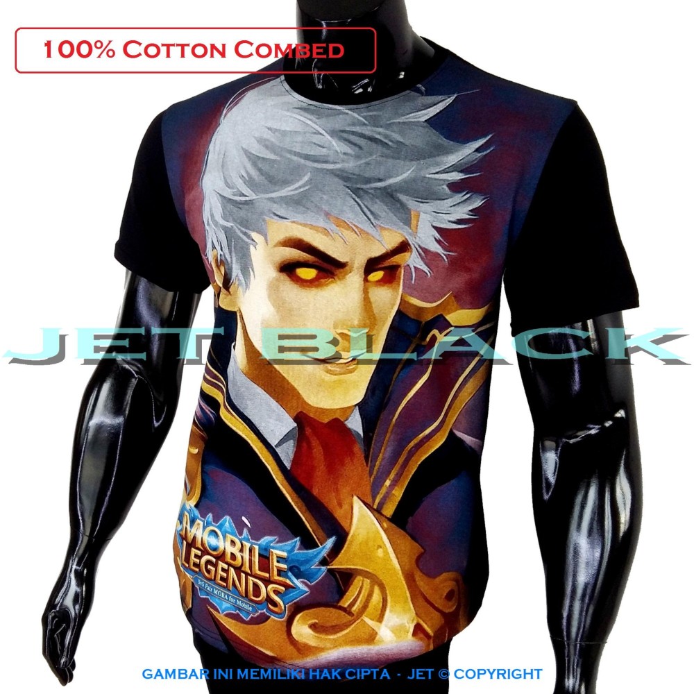 Fitur Jet Kaos Mobile Legend Alucard Inferno Distro T Shirt Fashion