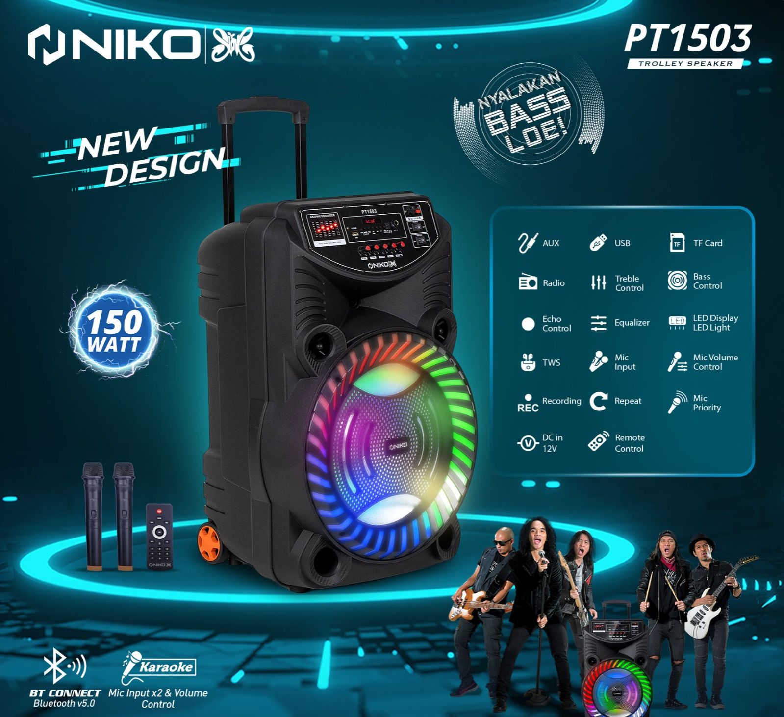 SPEAKER NIKO PT-1503