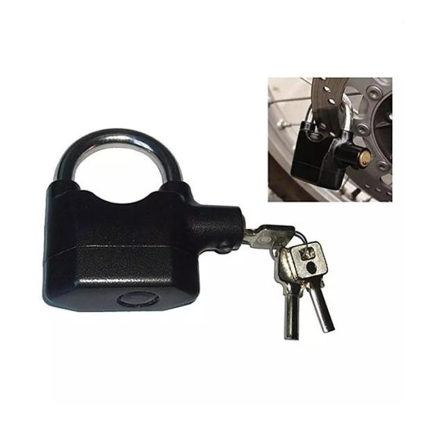 PROMO BESAR Kunci Gembok Cakram Ban Motor Gembok Alarm Padlock Getar Ring Pendek
