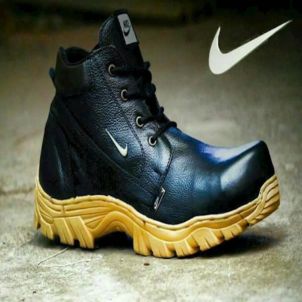 SEPATU NIKE TRACKING SAFETY BOOT KULIT ASLI UJUNG BESI 3 WARNA