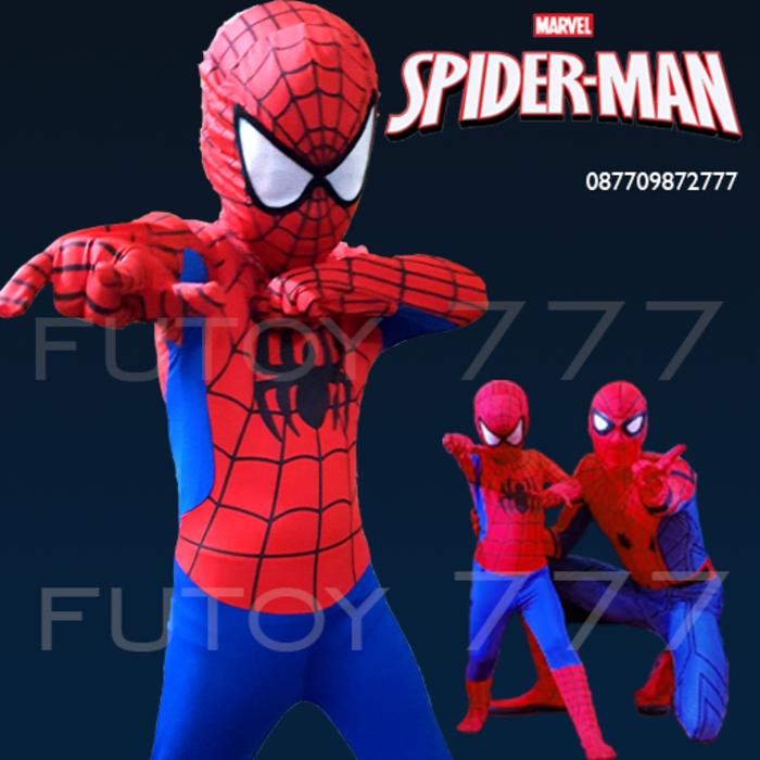 Spiderman Spider man Kostum Baju Anak Laki Cosplay Ulang Tahun Ultah