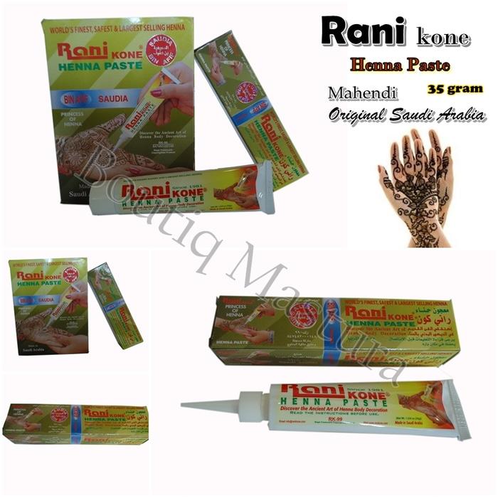 Rani Kone Henna Paste Mahendi Original Arab
