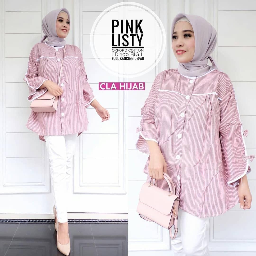 Harga Murah Jessy Fashion Baju Blus Alina Tunik Katun Panjang Blouse
