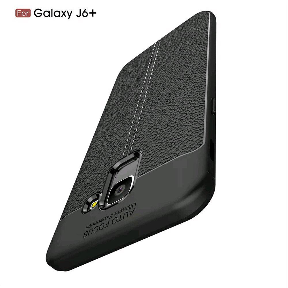 Case Auto Focus Softcase Casing for Samsung J6+ Plus 2018 - Hitam + Free Tempered Glass ...