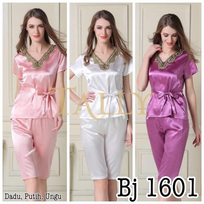 METRO STORE - Lingerie Set 1601 + Celana Satin Baju Tidur Daster Kimono Piyama