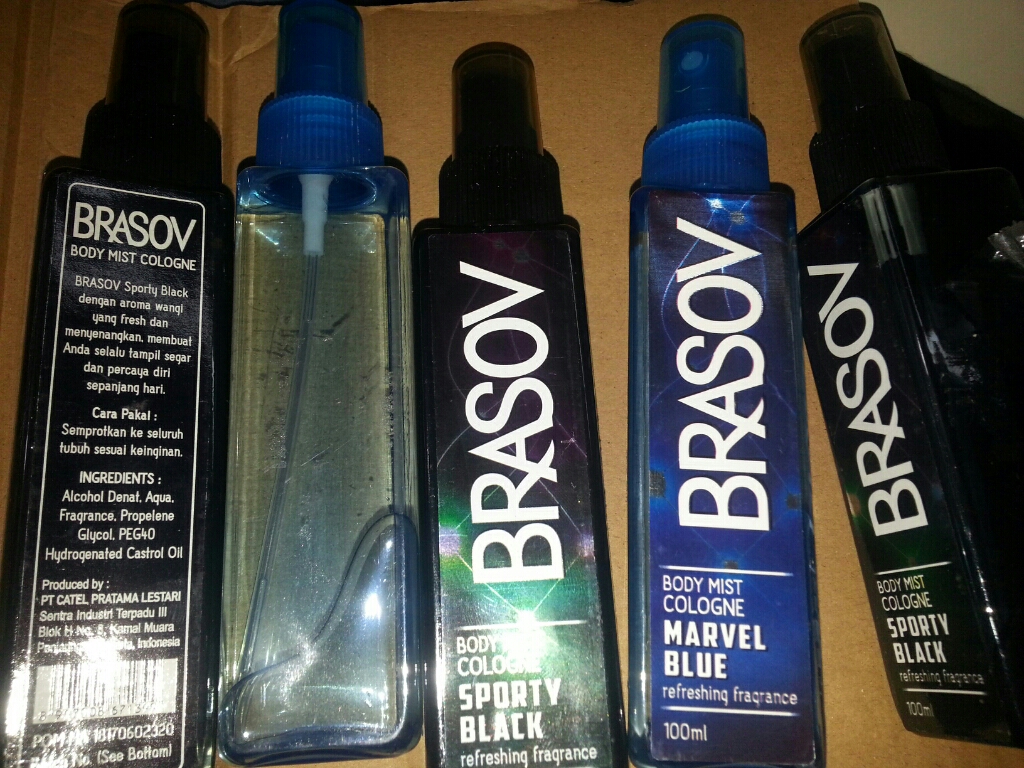 BRASOV Original Body Mist Halal XX-CT-671399 Sport Black Parfum Spray Netto 100