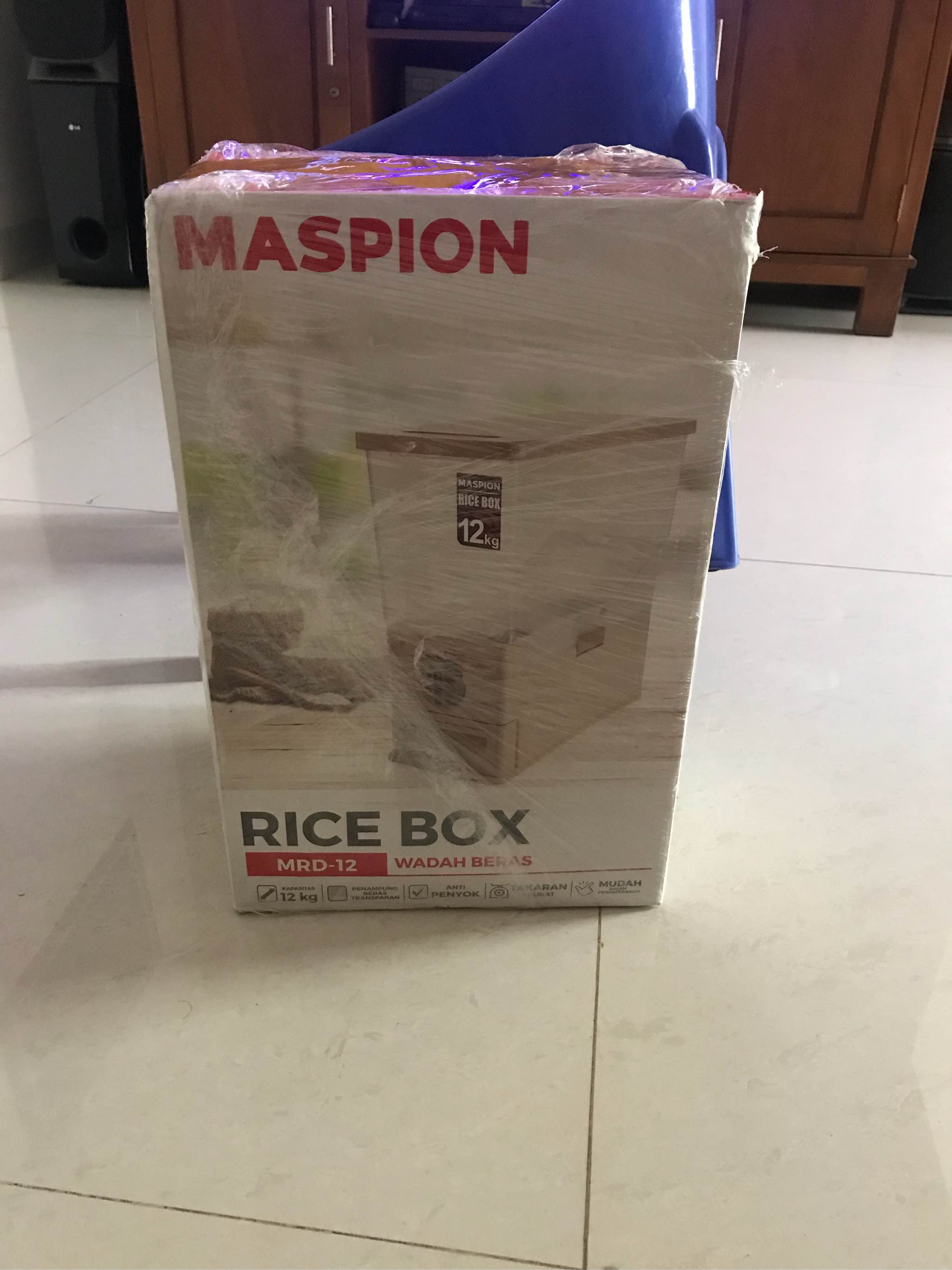 Maspion MRD-12 Rice Box Tempat Penyimpanan Beras Kapasitas 12 kg | Lazada Indonesia
