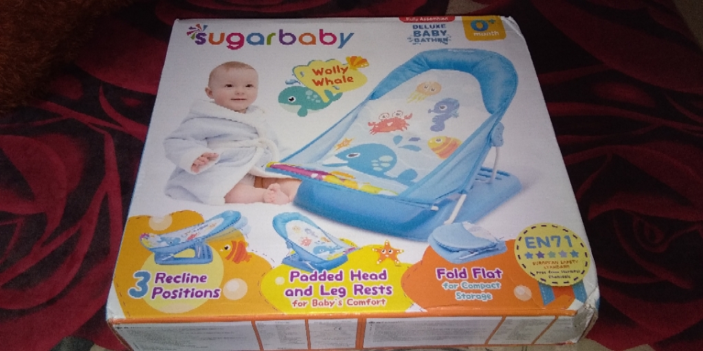 Sugar Baby Wolly Whale Deluxe Baby Bather - Bangku Mandi Bayi (Biru) | Lazada