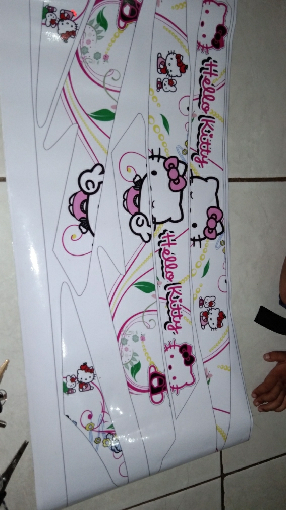 Stiker Striping List Motor Mio Sporty Mio Smile Hello Kitty