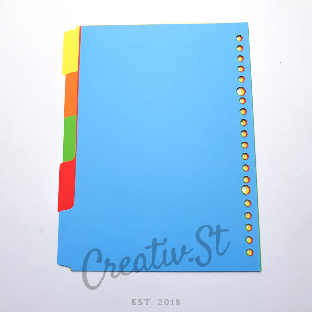 Bantex Pembatas Binder Loose Leaf Cardboard Divider A5 B5 8610 8607