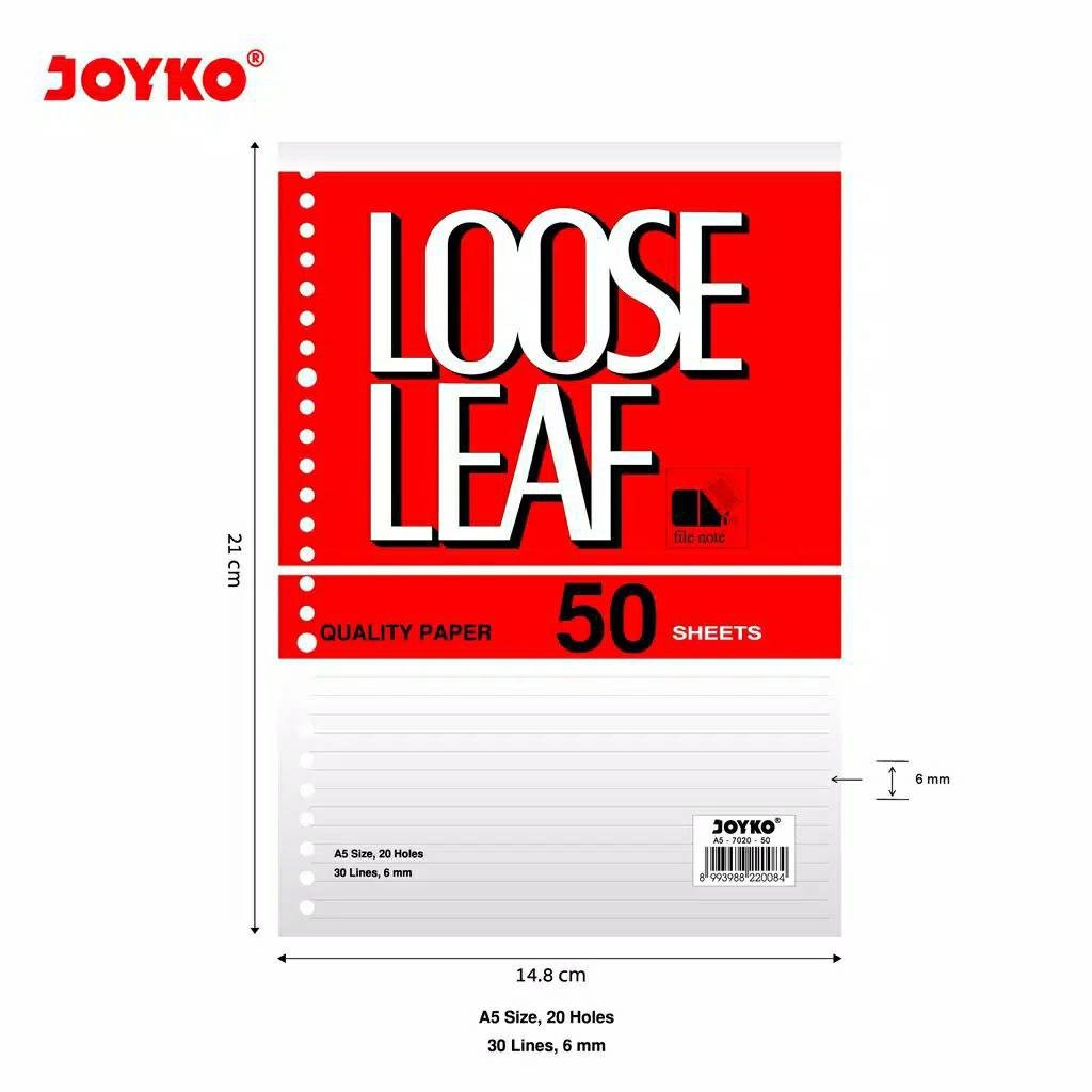 Isi File Binder A5 50 Joyko