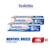 [Paket isi 2] Systema Pasta Gigi Pencegah Gigi Berlubang Menthol Breeze Tube 190gr