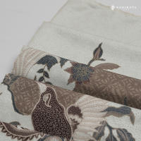Hadinata Batik Premium Kain Katun Dobby Garudeya Cream