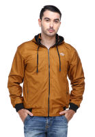 Hamlin Clover Jaket Parasut Hoodie Pria 2 IN 1 Casual Jacket Two Tone Material Despo Parka Fleece ORIGINAL - Gold Black