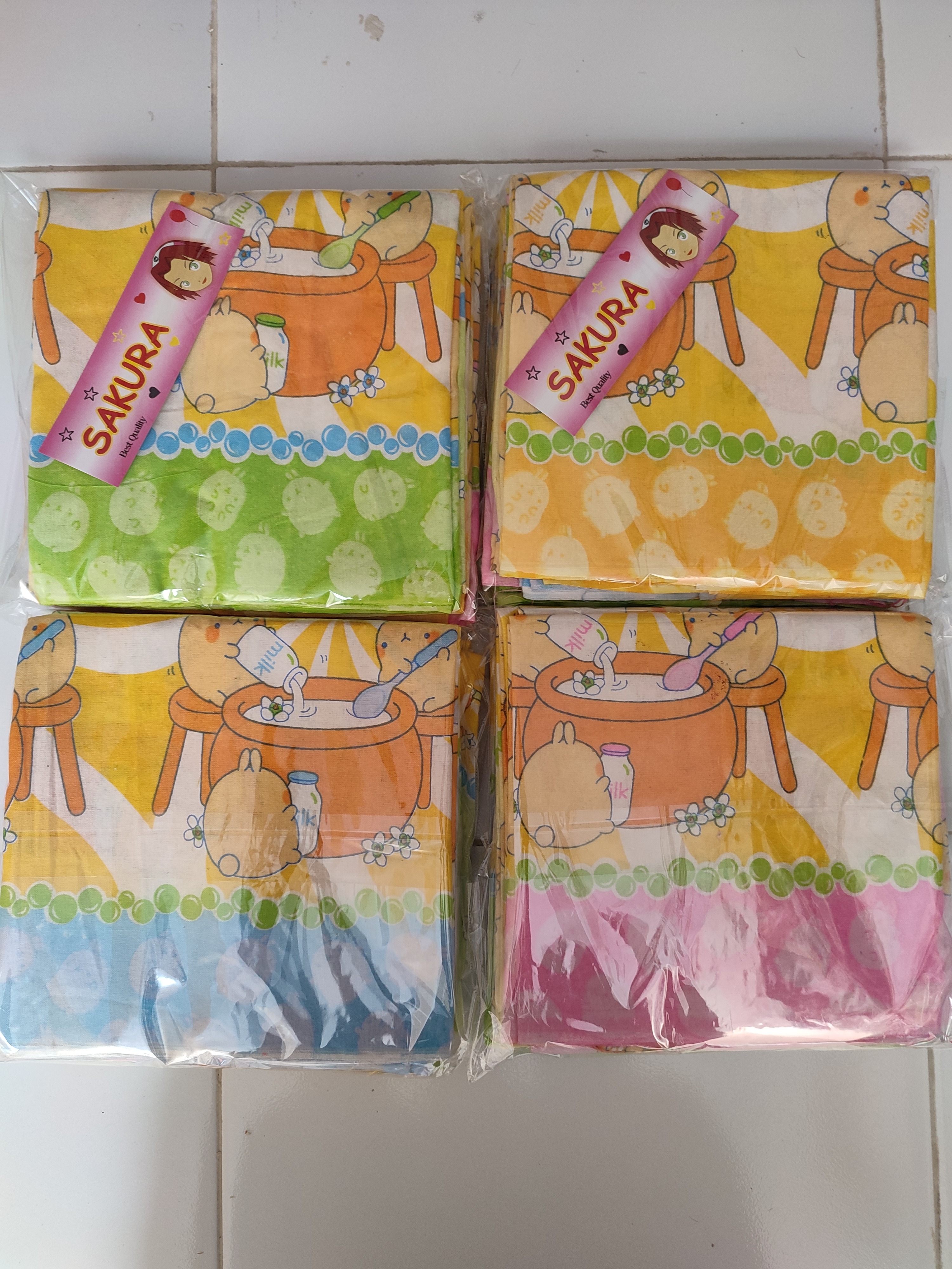 1/2 Lusin Bedong T Bedong T / Selimut Bayi Katun Flanel 90 x 70 cm Bedong Kotak Bedong Jumbo