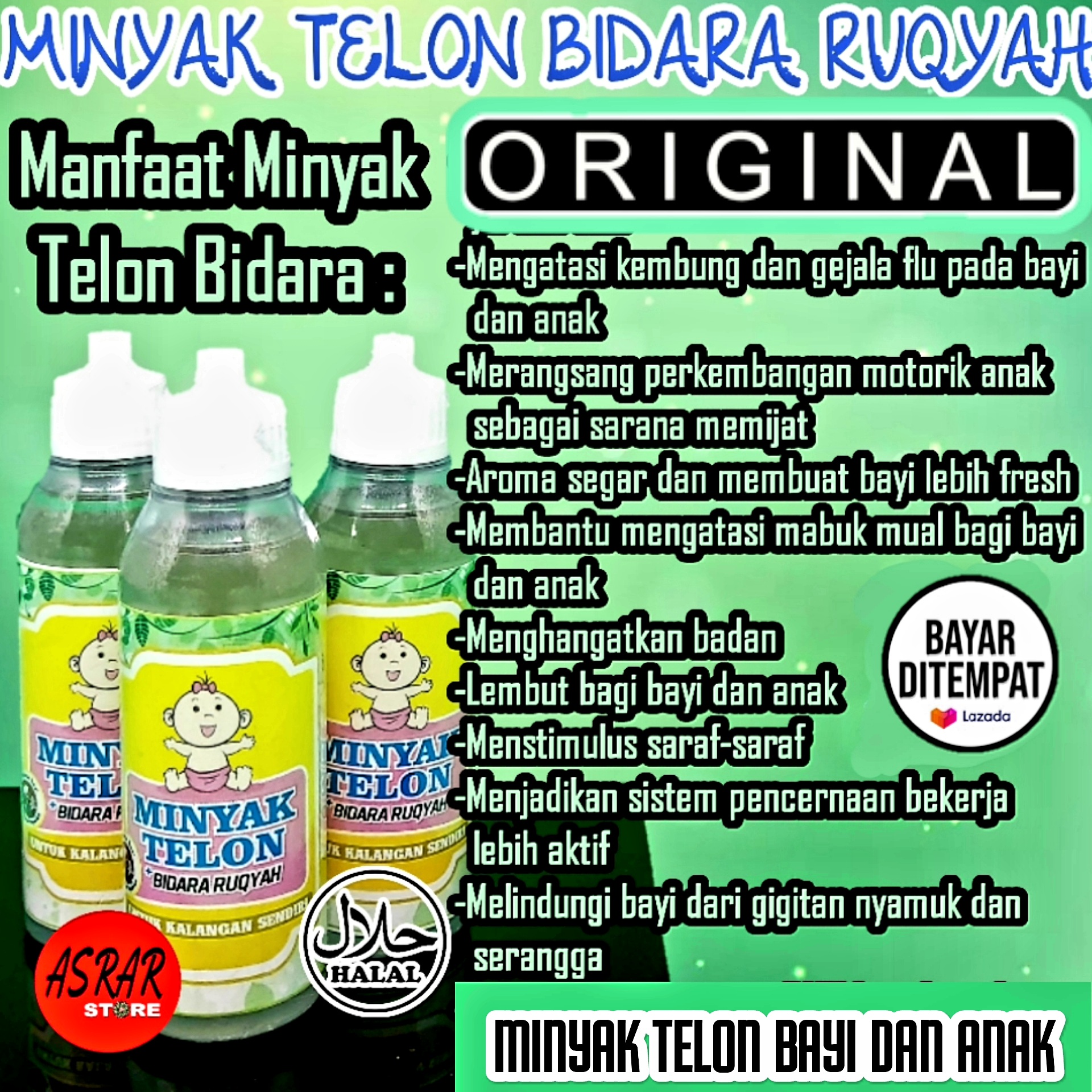 MINYAK TELON - MINYAK TELON BAYI - MINYAK TELON BIDARA ASLI SEREH - MINYAK TELON UNTUK MENGATASI KEMBUNG GATAL PADA KULIT BAYI - MINYAK TELON UNTUK MENGATASI BIANG KERINGAT PADA BAYI - MINYAK TELON HARUM DAN LEMBUT