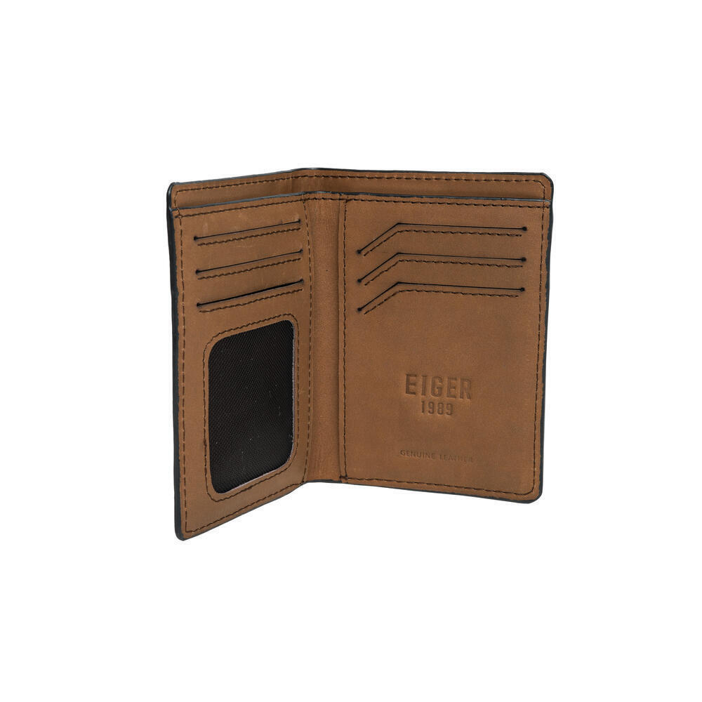 910010055 SCENIC LEATHER WALLET VERTICAL - BRW