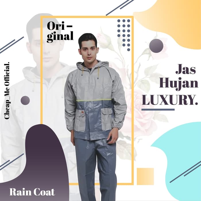 JAS HUJAN Jaket Celana Merk Gajah Luxury Awet / Jas Hujan Luxury / Jas Hujan Murah Waterproof