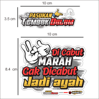 STIKER VIRAL Pasukan Tembak Dalam / stiker vinyl