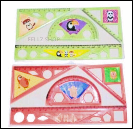 RGT - SET PENGGARIS PLASTIK 4 IN 1 / PENGGARIS PLASTIK