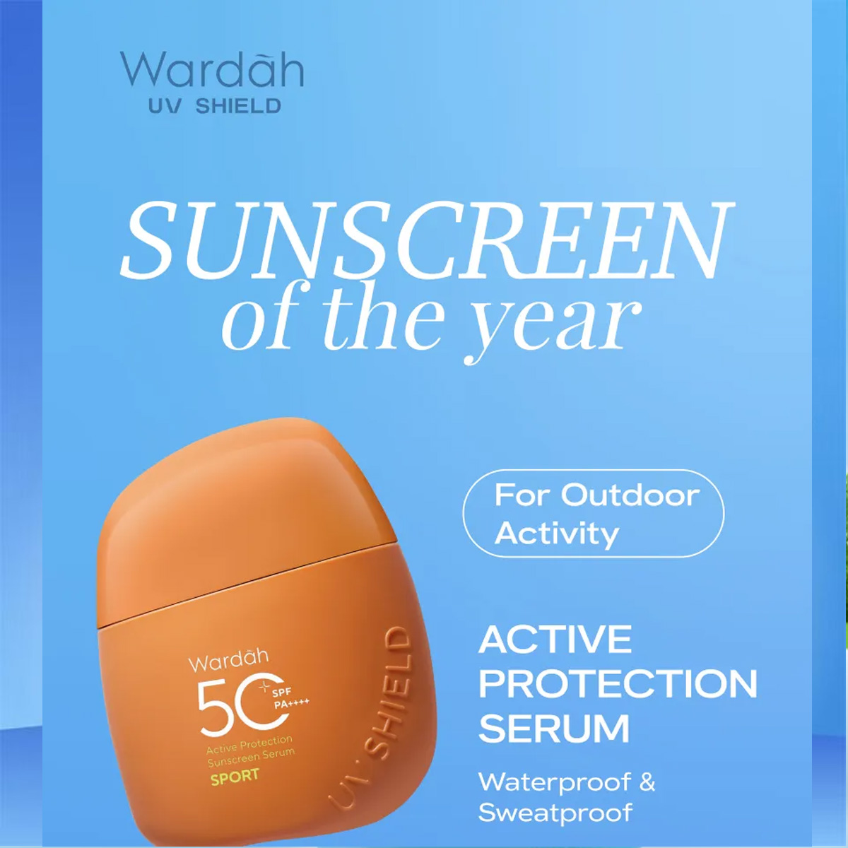 Wardah UV Shield Active Protection Sunscreen Serum SPORT