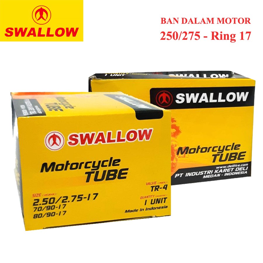 Ban Dalam Motor SWALLOW 250/275 - 17 / Ban Dalam Motor 275 Ring 17 / Ban Dalam Motor SWALLOW Ring 17" / Ban Dalam Motor Ring 17" / Ban Dalam SWALLOW