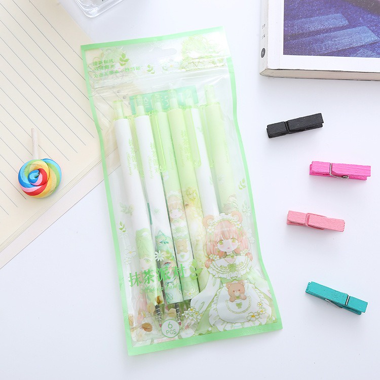 6 Pcs Pena Pulpen Cetek Set ST0066