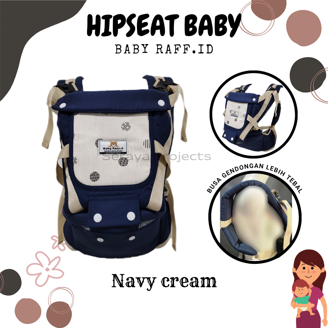 Gendongan Baby hipseat merk Babyraff.id
