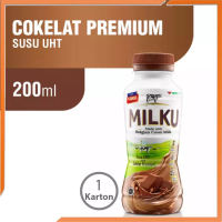MILKU Susu UHT Coklat Premium 12 x 200ml (1 karton)