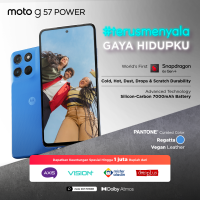 Moto G57 Power 5G - RAMBoost 24GB/256GB -  Snapdragon6s Gen4 - Antutu 625K - 7000mAh SiliconCarbon - 50MP Sony LYTIA600 - 8MP Selfie - 6.72″ - IP64 GG7i MIL810H - Dolby Stereo