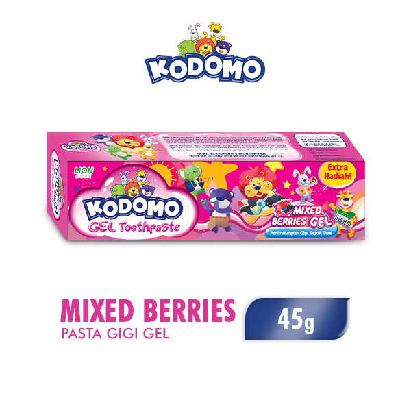 Kodomo Pasta Gigi Mix Berries Gel 45 gr