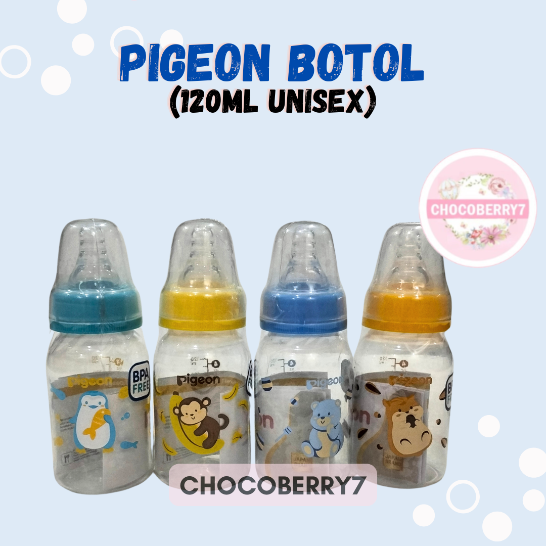 PIGEON BOTOL SUSU BAYI PP RP STANDARD MM DOT NIPPLE PERISTALTIC ULIR 50ml 120ml 240ml 50 120 240 ml