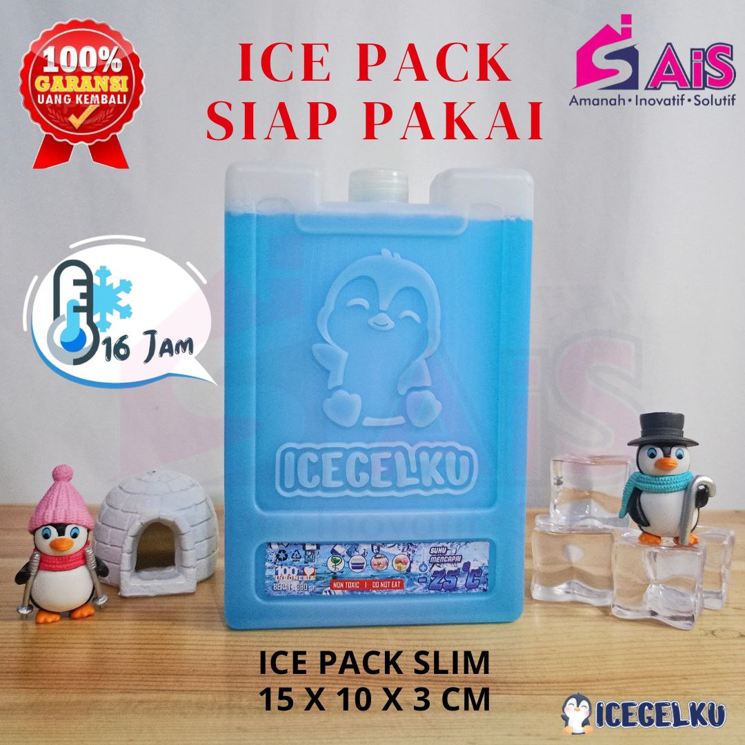 ICEGELKU ICE PACK SLIM 15X10CM ICE PACK SIAP PAKAI ICE GEL PACK KOTAK BLUE PACK ICEPACK COOLER BOX ICEGEL COOLER BAG ICE PACK AIR COOLER ICE PACK TAS ASI ICE PACK KECIL