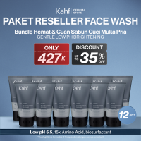 [PAKET RESELLER FACE WASH : ISI 6 8 & 12 PCS] Kahf Face Wash 50 & 100 ml - Bundle Hemat dan Cuan Paket Usaha Sabun Cuci Muka Facial Wash Pria Brightening Acne Oily Comedo Sensitive Skin - Gentle Cleanser Low pH for Daily Use