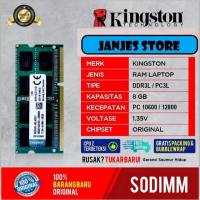 SODIM KINGSTON DDR3 8GB 1333 MHZ / 1600 MHz - MEMORY LAPTOP KINGSTON DDR3L 4GB 2GB 1.35V 1.5V