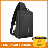 SmallAnt MARK RYDEN Tas Selempang Tas Selempang Kain Oxford Tahan Air USB Pengisian Tas Selempang Cocok untuk iPad 12.5 Inci Bahu Messenger Tas Tas Dada Tas Travel untuk Pria