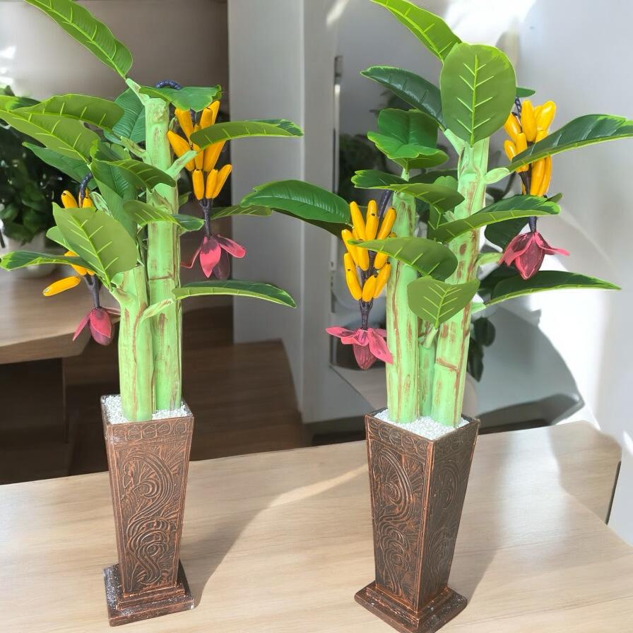Pohon Pisang Artifisial Estetik tinggi 1 meter - Pisang 1 mtr