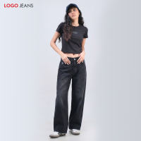 Logo Jeans Celana Jeans Wanita Raw Denim Loose L3 43LL3L3DG