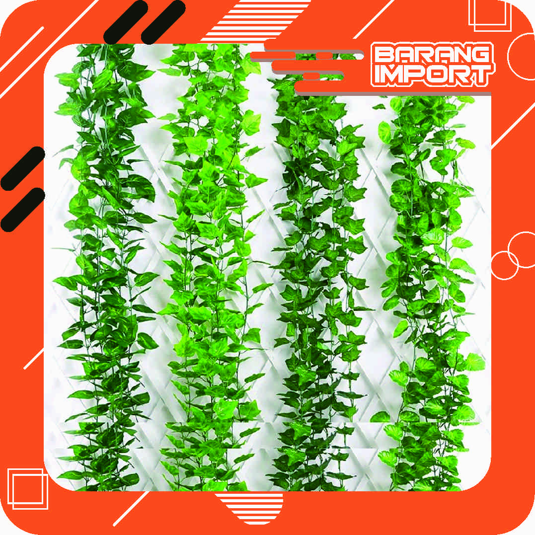 R352 Daun Rambat IVY Lotus Anggur Imitasi Artificial Plastik Juntai Gantung Rumput Dekorasi