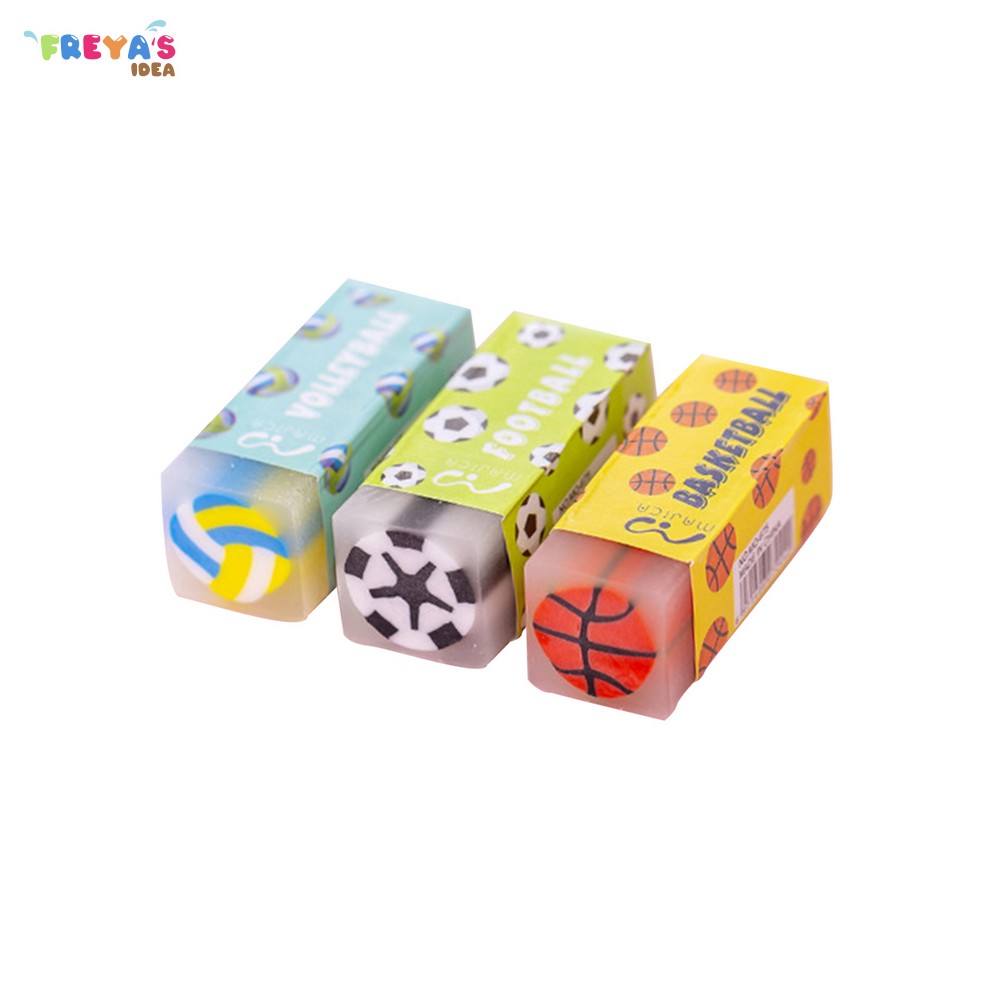 FR-A74 Penghapus Pensil Karakter Motif Kartun Eraser Pencil Warna Warni Lucu / Alat Tulis Penghapus