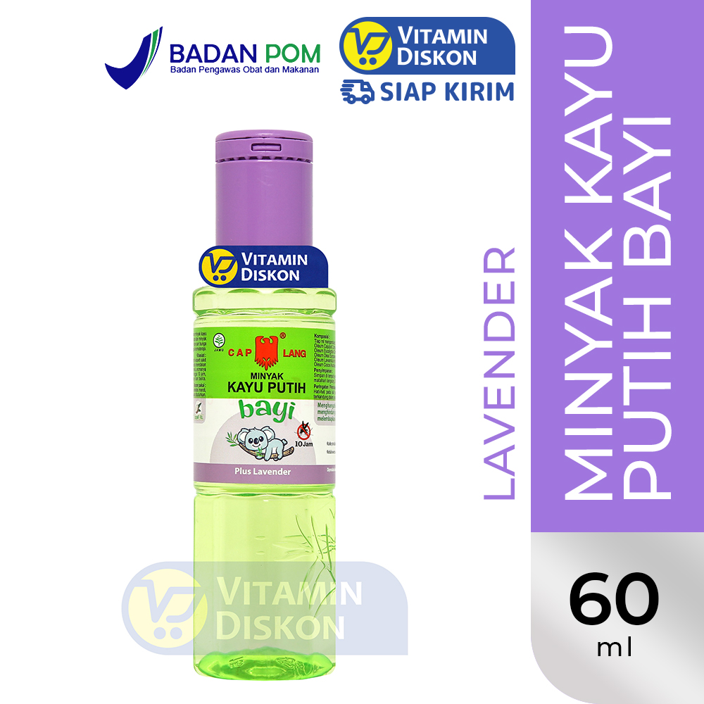 CAP LANG MINYAK KAYU PUTIH BABY LAVENDER | Minyak Kayu Putih Bayi Perut Kembung Masuk Angin Penghangat Tubuh Meredakan Gatal Lavender Aromaterapi