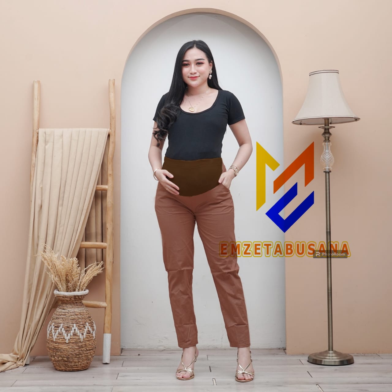 Emzeta Busana | Celana Hamil Kantong Perut Bisa Untuk Celana Kerja Waktu Hamil Maternity Pants Office