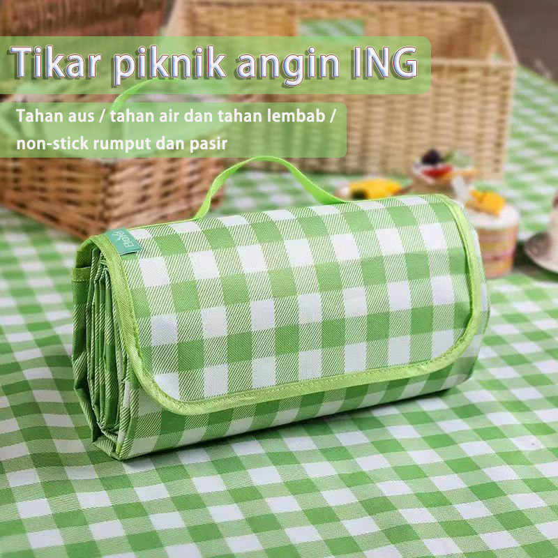 Tikar Lipat/Tikar Piknik/ Alas Piknik /Tikar Pantai Anti Air