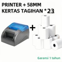 free 13 Rolls Printer Bluetooth Thermal Kasir 58mm portable label printer agen minimarket mobile printer USB + BT + RJ11 Support Moka android/ios/Windows + cash drawer