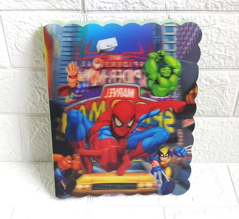 Map Binder Fancy Karakter A5 - 5 Dimensi Spiderman