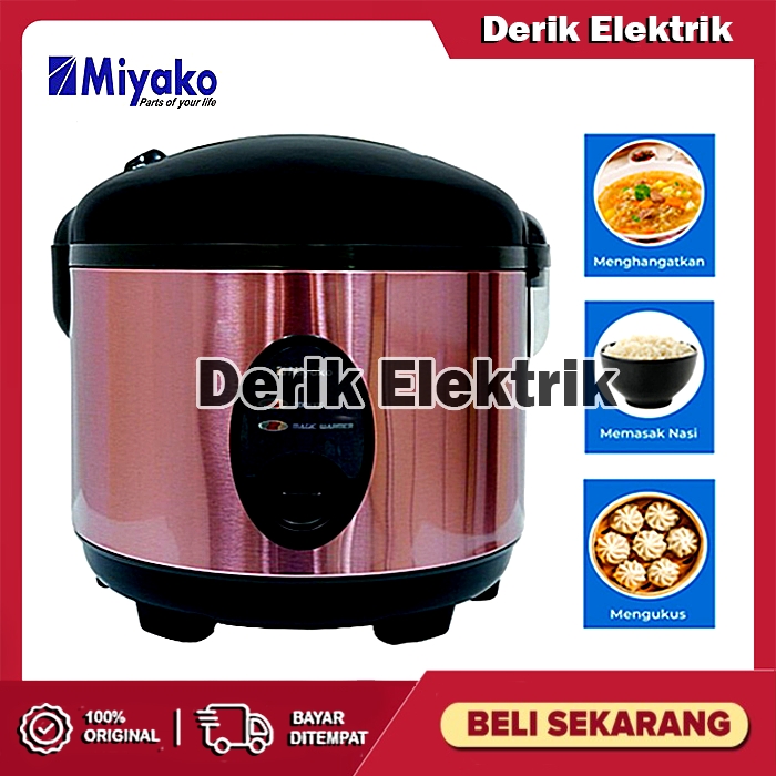 RICE COOKER MAGIC COM MIYAKO MCM 508 SBC 3IN1 MEJIKOM / MAGICCOM / MAGICOM / MEGICOM / MEJIKOM 2 ...