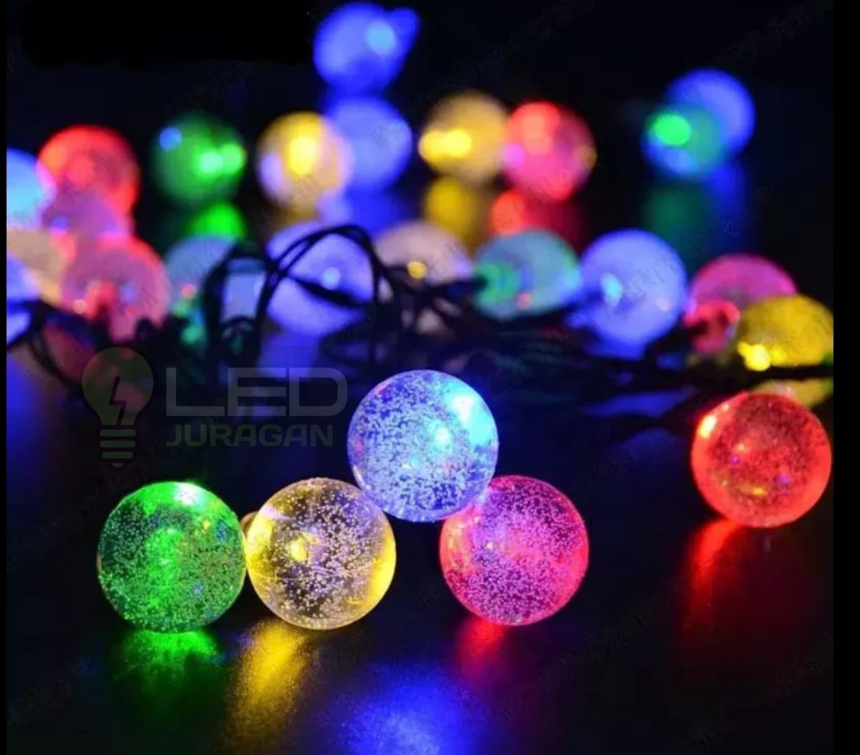 LAMPU NATAL HIAS BOLA ANGGUR BULAN BINTANG KRISTAL / LAMPU TUMBLER AGUSTUS / LAMPU KAMAR ESTETIK